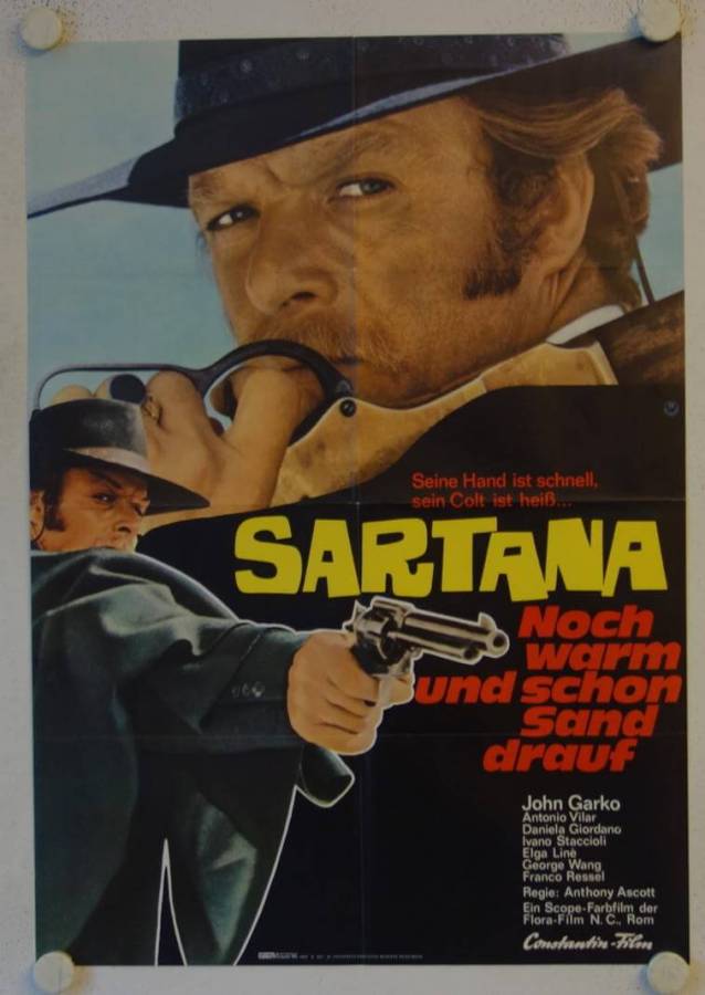 Sartana - Noch warm und schon Sand drauf originales deutsches Filmplakat
